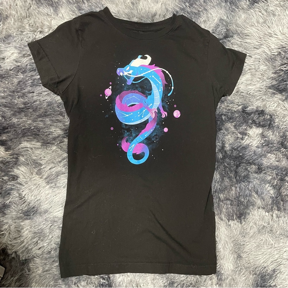 TeeTurtle Dragon colorful cosmic tee